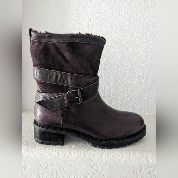 Ross & Snow Emilina SP Shearling Boots Frosted Winter Plum Size 8 NWOT - Picture 3 of 12
